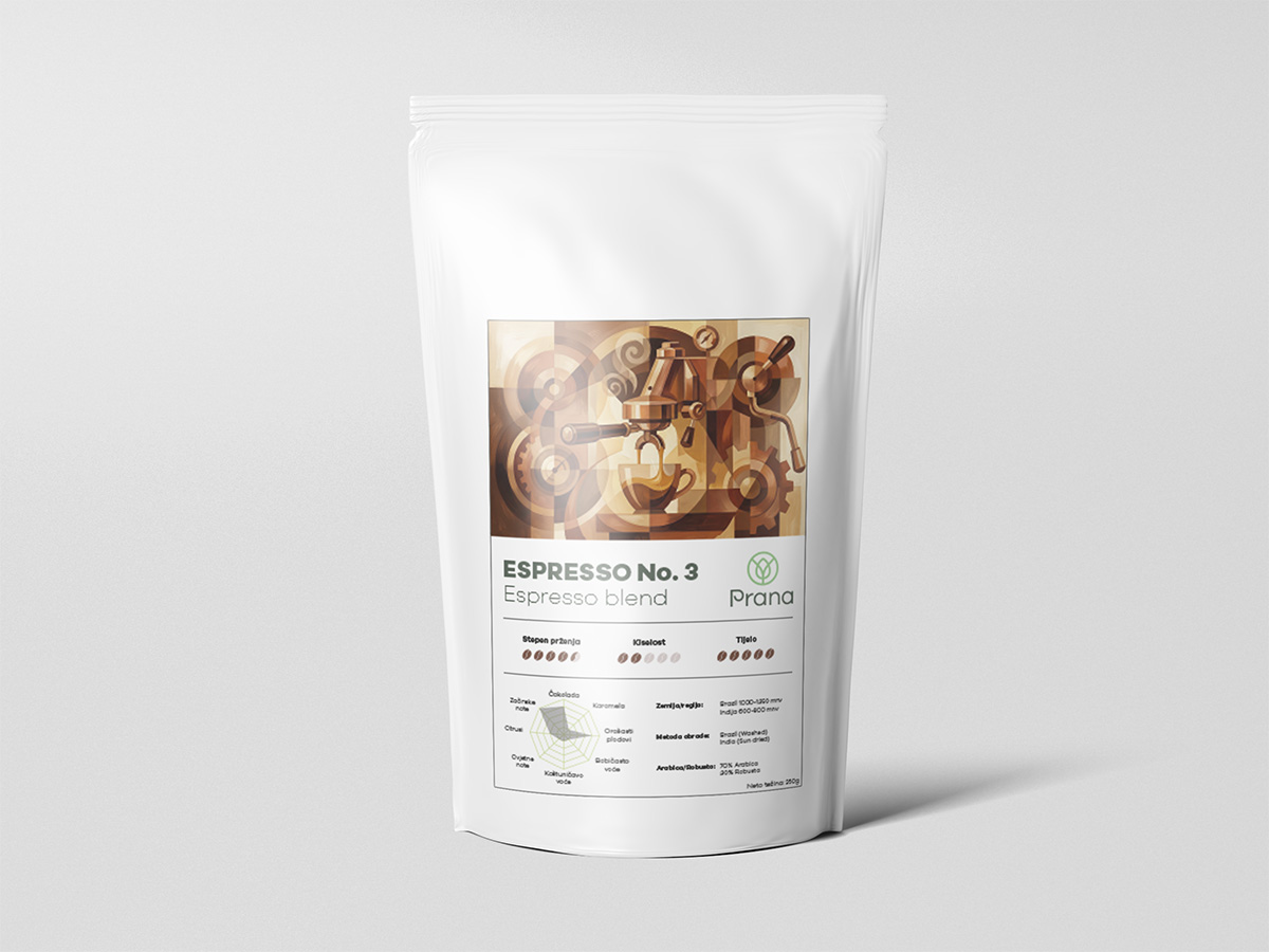 Espresso No. 3 kafa Prana
