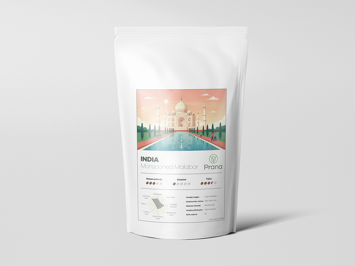 India Monsooned Malabar kafa Prana